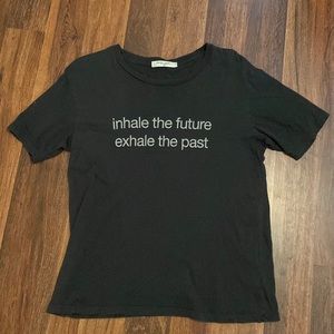 NWOT Project Social Inhale the Future Black Teeshirt